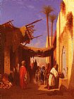 Charles Theodore Frere Famous Paintings - Street In Damascus and Street In Cairo A Pair of Painting (Pic 1)s